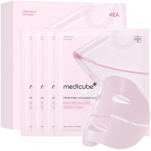 medicube Salmon DNA PDRN Pink Collagen Jelly Gel Mask 4ea - Overnight Face Mask for Glass Glow Skin