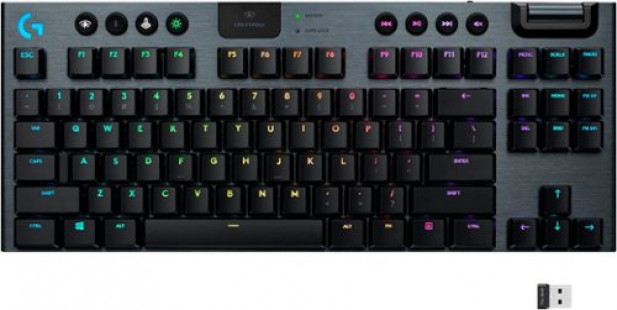 Logitech G915 LIGHTSPEED TKL Wireless Mechanical Gaming Keyboard - Black