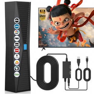 2025 Antenna for Smart TV – Long Range Digital Reception for 4K/1080P Local Channels