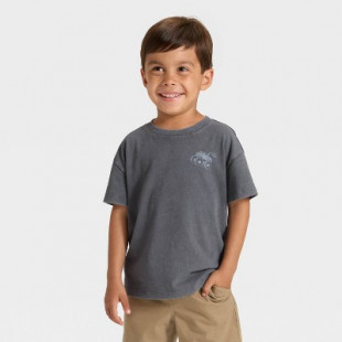 Toddler Boys’ Cat & Jack™ Oversized Short Sleeve T-Shirt – Black 3T