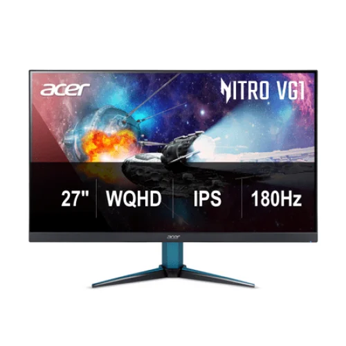 Reburbished Acer Nitro VG271U M3bmiipx 27" WQHD (2560 x 1440) IPS Monitor with AMD FreeSync Premium Technology