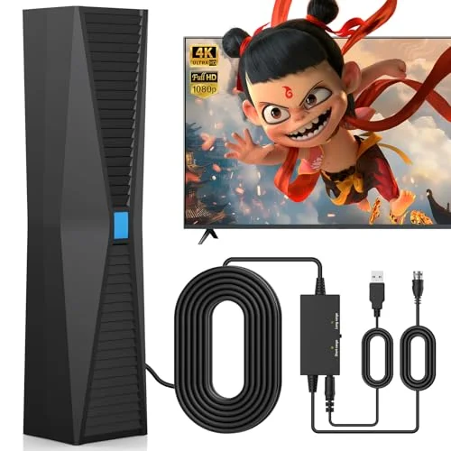 2025 Antenna for Smart TV - Long Range Digital Reception - 4K 1080P VHF UHF Support