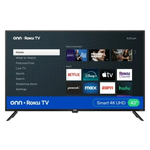 onn 43" Class 4K UHD (2160P) LED Roku Smart Television HDR (100012584)