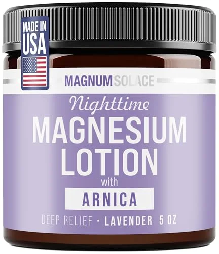 Nighttime Magnesium Lotion with Arnica – Soothing Relief & Relaxation, Highly Concentrated Magnesium for Muscles & Joints
