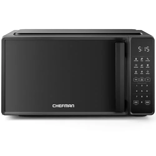 Rebuilt Chefman Countertop Microwave Oven 0.7 Cu. Ft., 700 Watts - Black