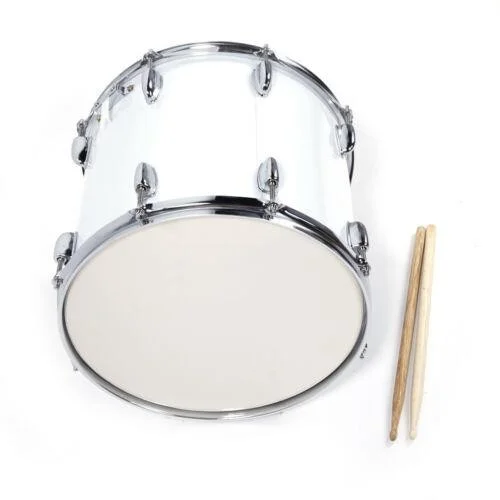 Rebuilt Marching Snare Drum 14 inch Percussion Wood Shell Beginner Strap Stick Band Set