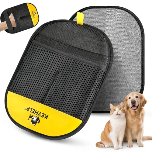 Reburbished Pet Hair Removal Glove for Dogs & Cats - Newly Upgraded Electrostatic Pet Hair Gloves