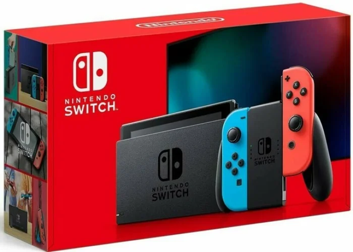 Nintendo Switch Console V2 Neon Blue + Red Joy-Cons 32GB 2Day Ship