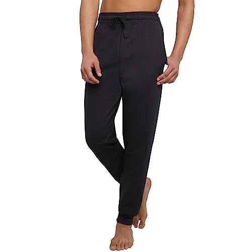 Hanes EcoSmart Fleece Sweatpants, Men’s Lounge Joggers, 3X Large, Black, 30.5", Refurbished