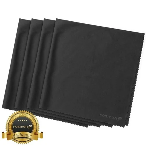 4x Large 16x16 Microfiber Cleaning Cloths for Camera Lenses, Glasses, and Screens