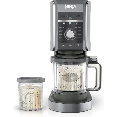 Ninja CREAMi Deluxe 11-in-1 XL Ice Cream Maker with Two 24-Oz. Pints - NC501