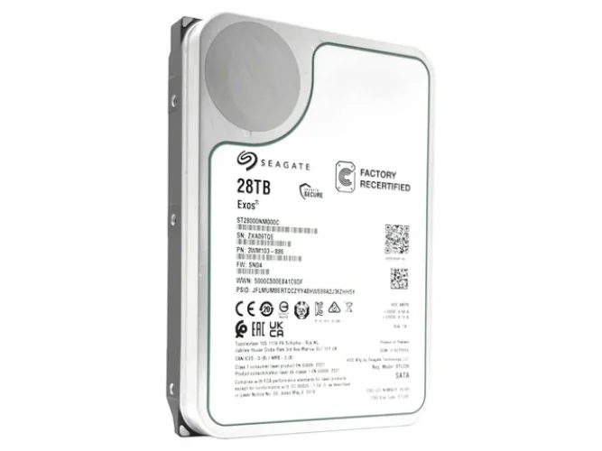 Seagate Exos X22 ST28000NM000C 28TB CMR SATA 6Gb/s 3.5" Enterprise Hard Drive