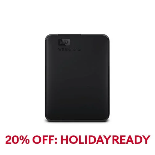 Recertified Western Digital 2TB WD Elements SE - RWDBEPK0020BBK-WESN