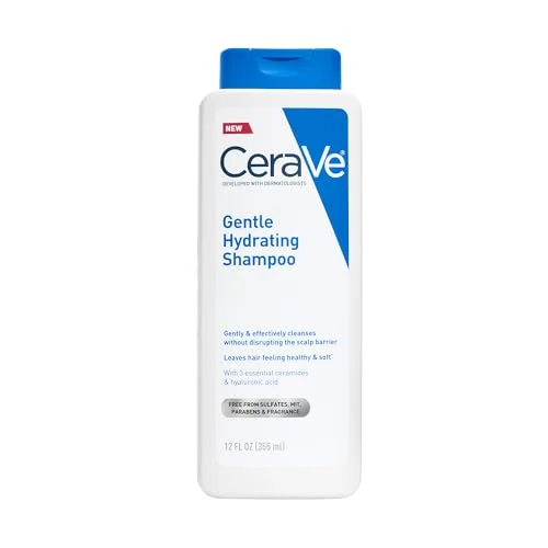 CeraVe Gentle Hydrating Shampoo With Ceramides, Niacinamide & Hyaluronic Acid, 12 Oz