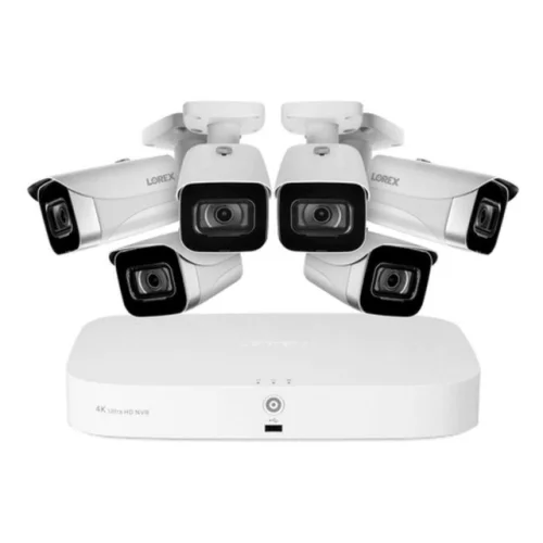 Lorex 4K 16-Camera Capable 2TB NVR System with 6 Bullet Cameras