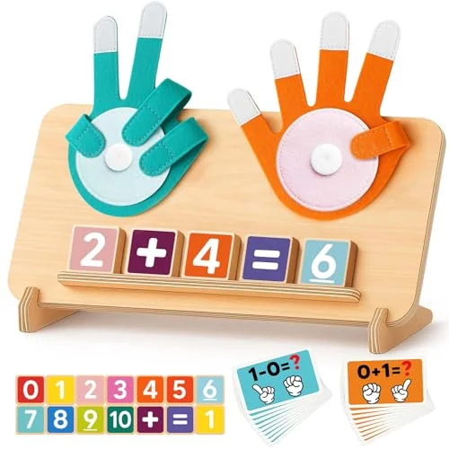 Number Counting Blocks Toys for Kids, Montessori Educational Toys for 3-5 Year Olds