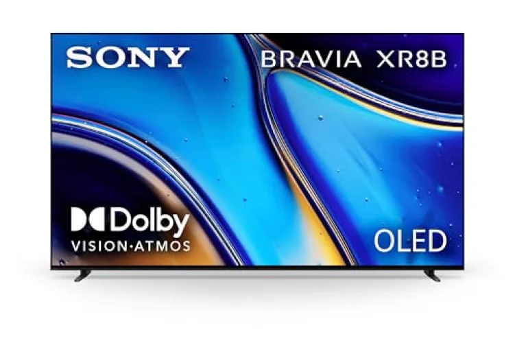 Sony 65 Inch OLED 4K Ultra HD TV BRAVIA XR8B Smart Google TV with Dolby Vision HDR, 2025 Model