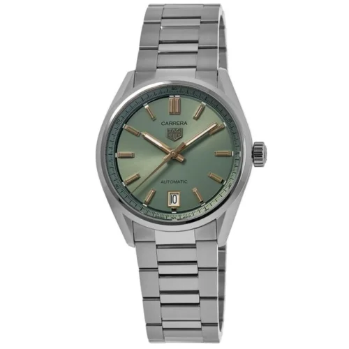 New Tag Heuer Carrera Automatic Green Dial Steel Women's Watch WBN2312.BA0001
