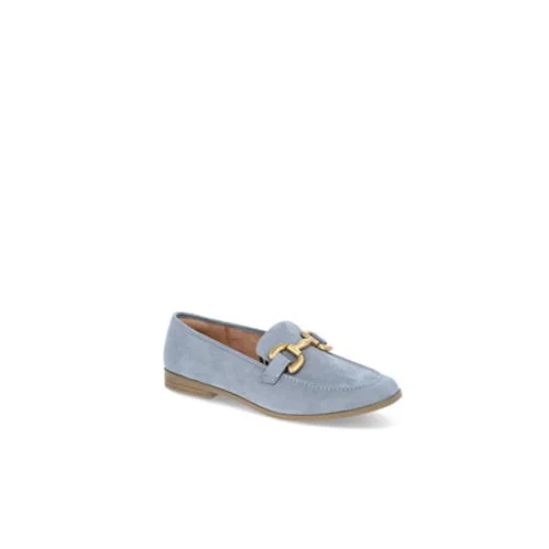 Time and Tru Women's Faux Microsuede Buckle Loafers, Sizes 6-11
