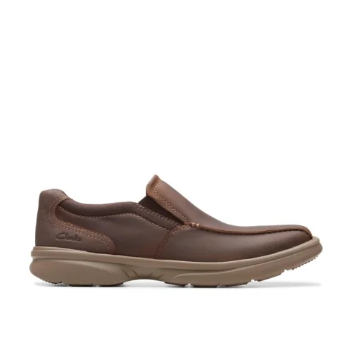 Clarks Men's Bradley Step Brown Leather Casual Shoes