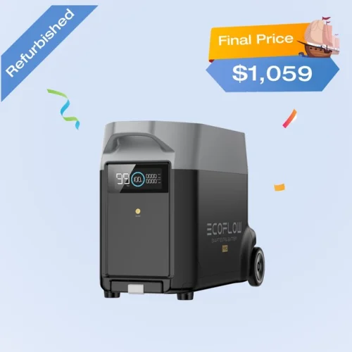 Refurbished EcoFlow DELTA Pro Generator Extra Battery 3600Wh LFP Certified