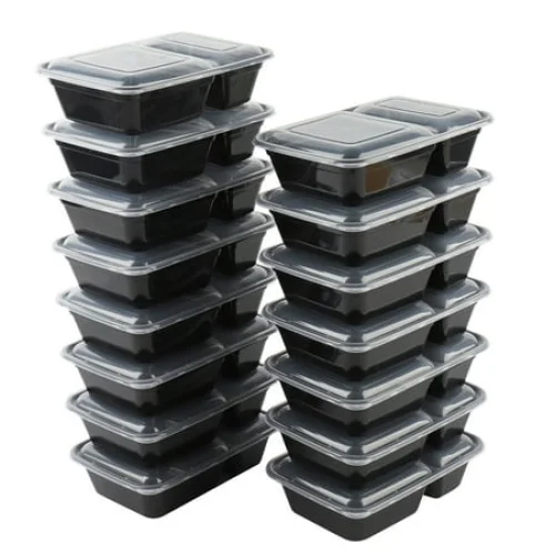 30 Piece Mainstays Meal Prep Food Storage Containers - 15 x 1L & 15 x 900ml Containers