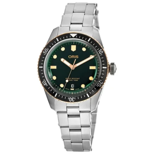 New Oris Divers Sixty-Five Green Dial Men's Watch 01 733 7707 4357-07 8 20 18