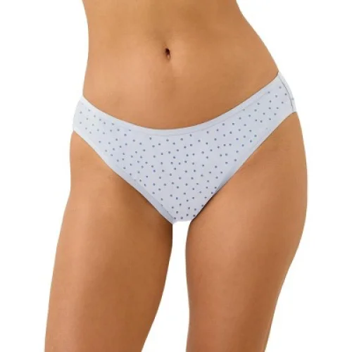 2-Pack Pact Women's Organic Cotton Classic Fit Bikini Bottom Hydrangea Dots X-Large