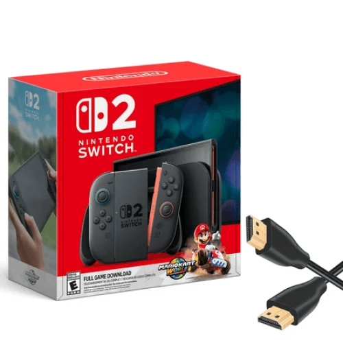 2025 Nintendo Switch™ 2 + Mario Kart™ World Bundle with VLT HDMI Cable