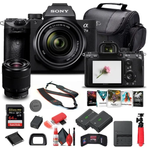 Sony Alpha a7 III Mirrorless Camera with 28-70mm Lens ILCE7M3K/B - Basic Bundle