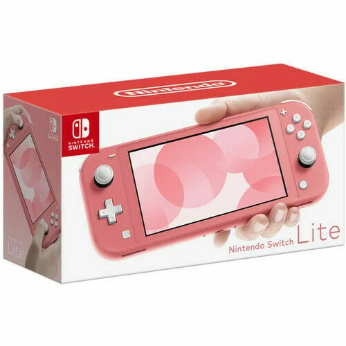 New Nintendo Switch Lite 32 GB Handheld Gaming Console - Coral