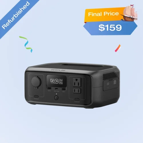 EcoFlow RIVER 3 Portable Power Station 245Wh LiFePO4 Solar Generator for Camping