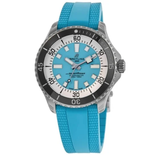 New Breitling Superocean Automatic 44 Turquoise Dial Men's Watch A17376211L2S2