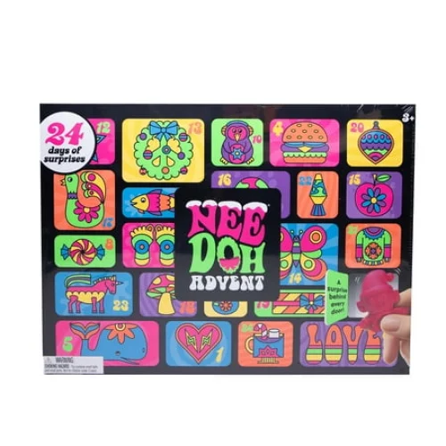 Schylling NeeDoh Advent Calendar - 24 Mini Squish Sensory Toys for Children Ages 3 and Up