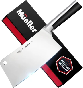 Mueller Heavy Duty 7-inch Butcher Knife Meat Cleaver