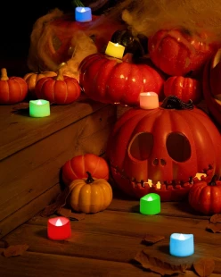 Homemory Multi Color Changing Tea Lights Battery Operated Candles