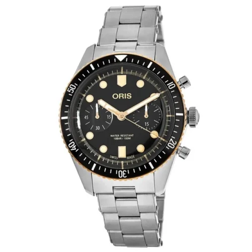 New Oris Divers Sixty-Five Chronograph Men's Watch 01 771 7744 4354-07 8 21 18