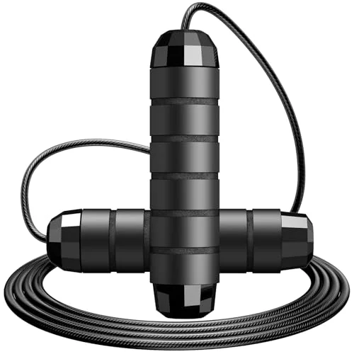 Jump Rope – Tangle-Free High-Speed Skipping Rope with Ball Bearings for Men, Women & Kids