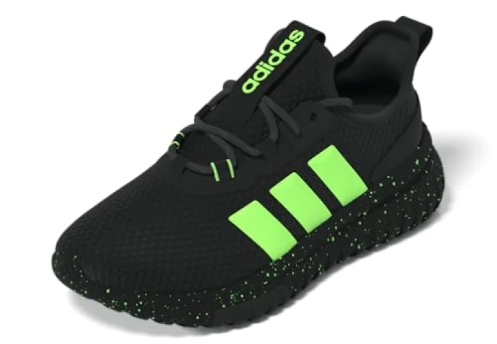 adidas Unisex-Kids Kaptir 4.0, Black/Lime Burst/White, 4