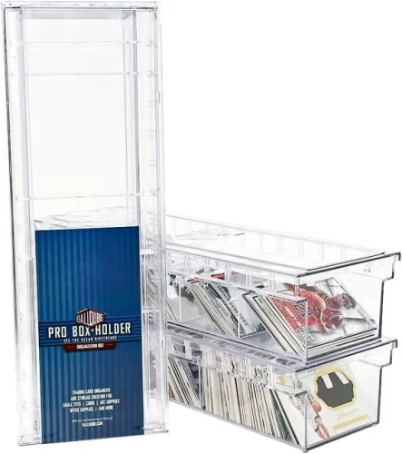 BallQube 800-Card Plastic Pro Box with Dividers