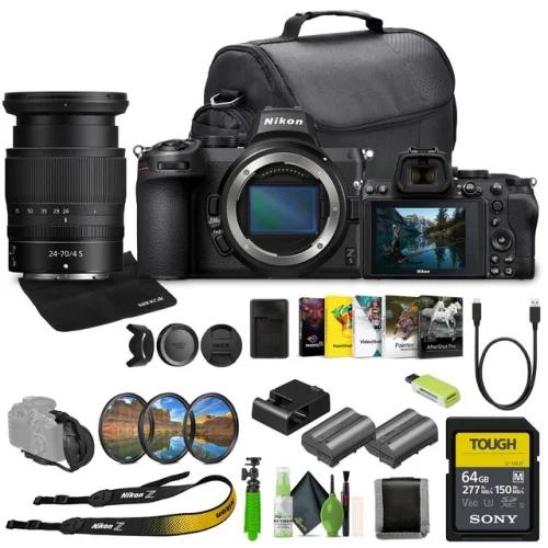 Nikon Z5 Mirrorless Full Frame Camera with 24-70mm f/4 Lens Kit Bundle