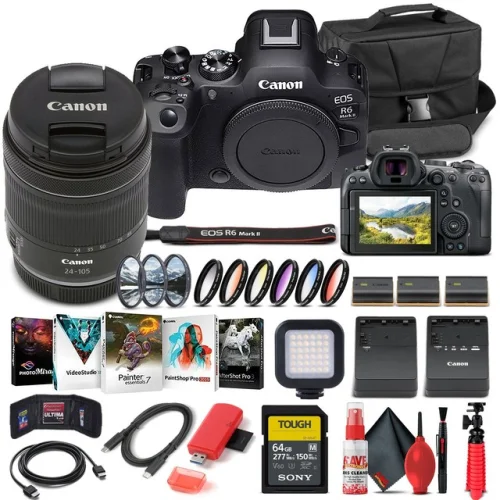 Canon EOS R6 Mark II Mirrorless Camera with 24-105mm f/4-7.1 Lens 5666C018