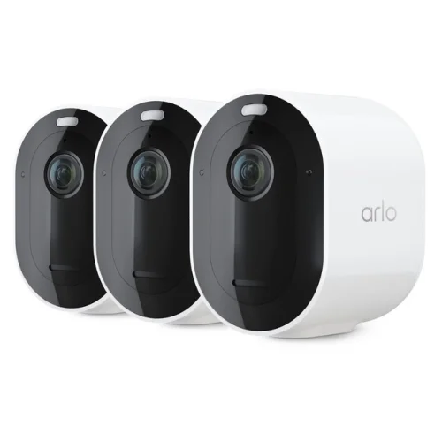 3 Pack Certified Refurbished Arlo VMC4350P-100NAR Pro 4 Spotlight Camera
