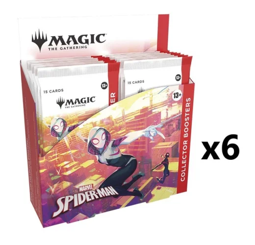 6x Collector Booster Box Marvel's Spider-Man SPM MTG - Sealed Case