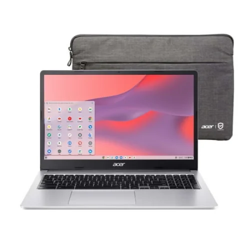 Acer Chromebook 315 15.6" Laptop, Intel N4500, 4GB RAM, 64GB eMMC, ChromeOS, Pure Silver
