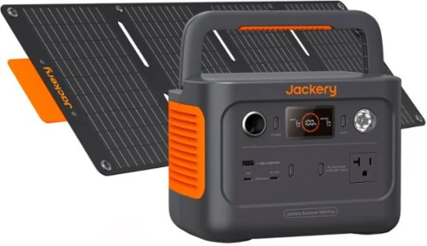 Jackery Explorer 300 Plus Portable Power Solar Generator with 40W Solar Panel - Black