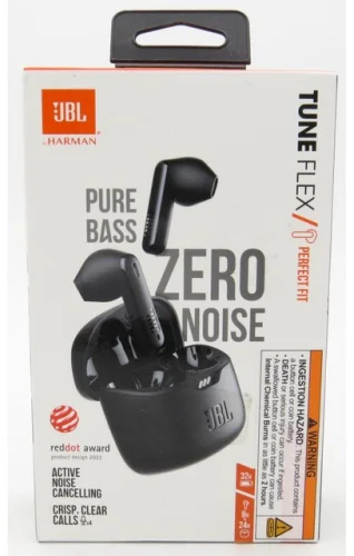 JBL Tune Flex True Wireless Bluetooth Noise Cancelling Earbuds - Black