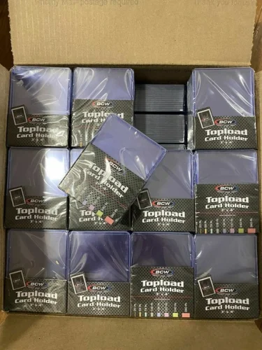 1000 BCW 3x4 Ultra Regular Trading Card Toploaders Pro Top Loaders Case