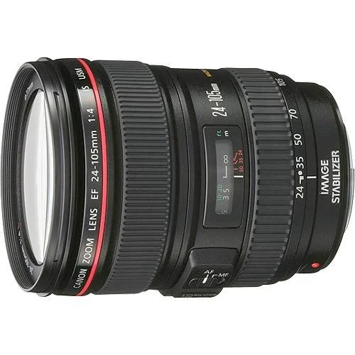 Canon EF 24-105mm f/4 L IS USM Lens for Canon EOS SLR Cameras - White Box (Bulk