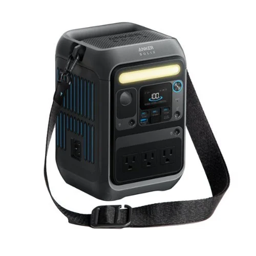 Anker SOLIX C300X Portable Power Station (90,000mAh) with Fast Charge (288 Wh Capacity) - Black